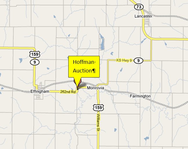 Hoffman Auction Services Jeff Hoffman Auctioneer Effingham Kansas